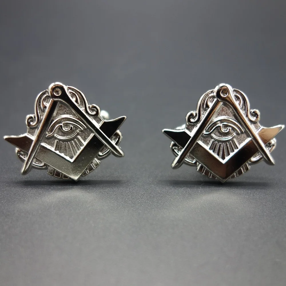 Запонки мужские серебряные с 3d-эффектом, под заказ