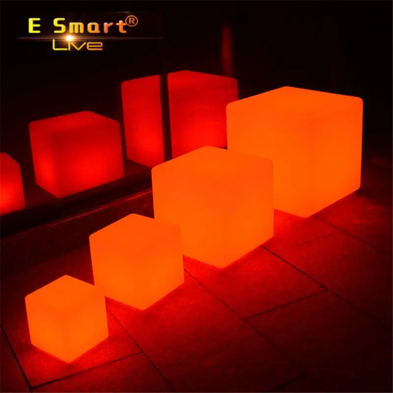 Открытый светодиодный куб стулья с 16 видов цветов Изменение