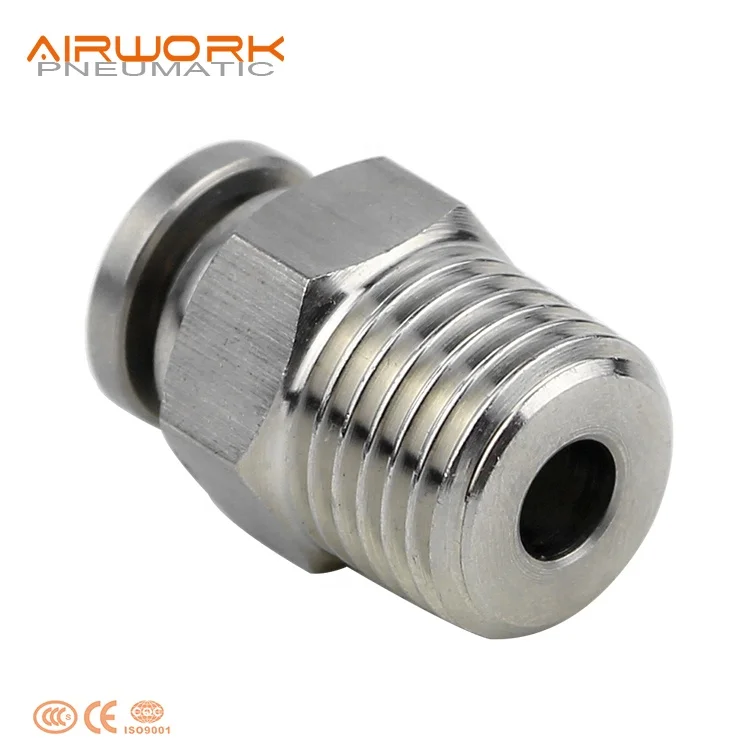 ПК 6 мм штекер прямо из нержавеющей стали пуш-ап в воздухе airfit пневматический штуцер быстрый разъем pc4 m8 m5
