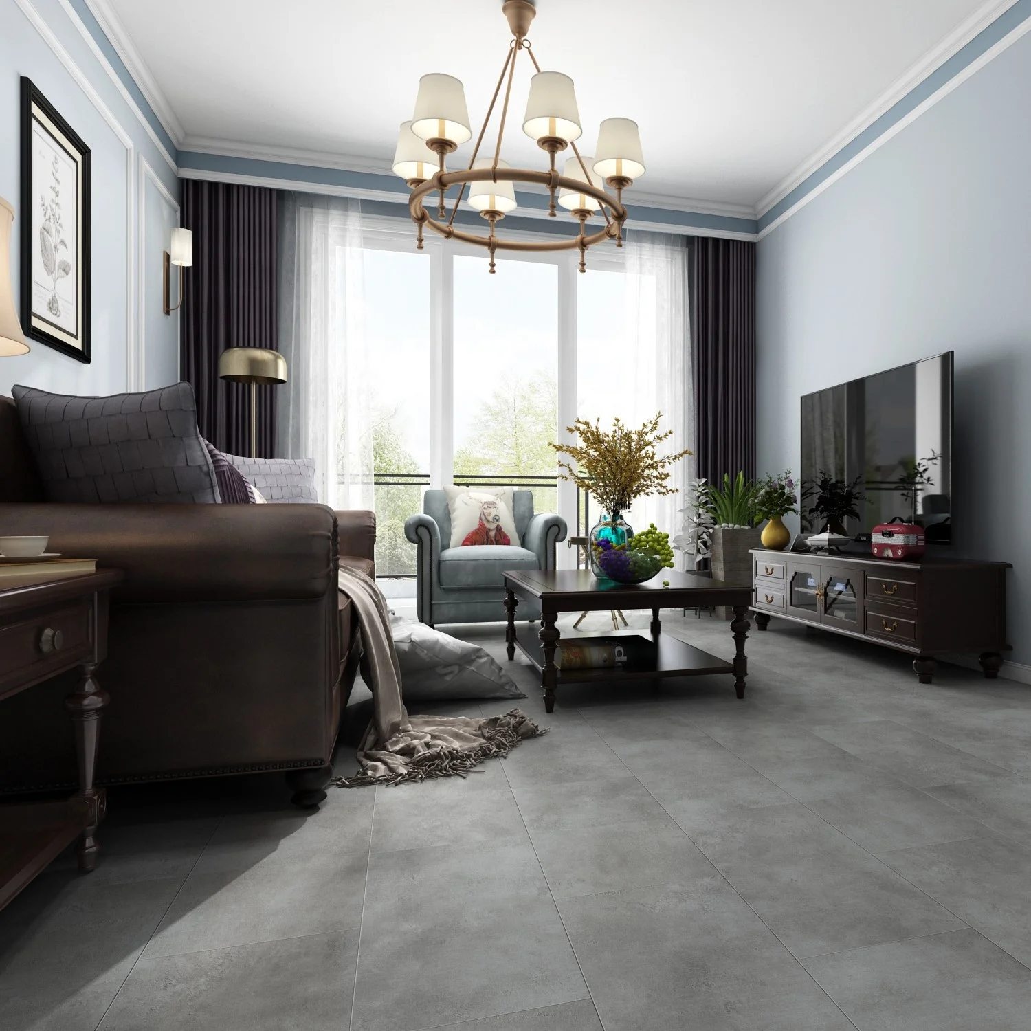 MGM Sandy Texture Unilin/Valinge Click PVC/SPC Flooring With 100% Virgin Material