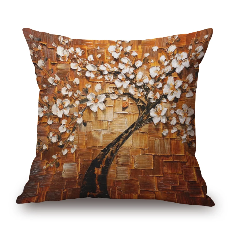
European hot sale home decoration pillow cover back cushion covers oil tree pillow case high quality 