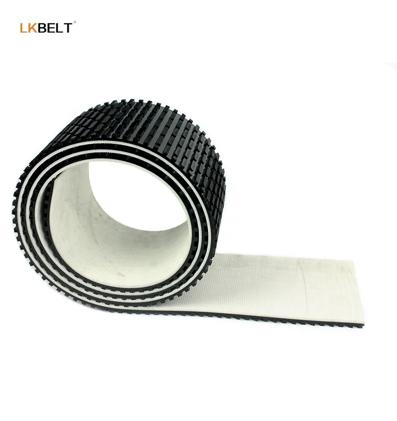 China Black Color PVC Customized Replaceable Rubber  Conveyor Belt for Automatic Woodworking Sanding Machine