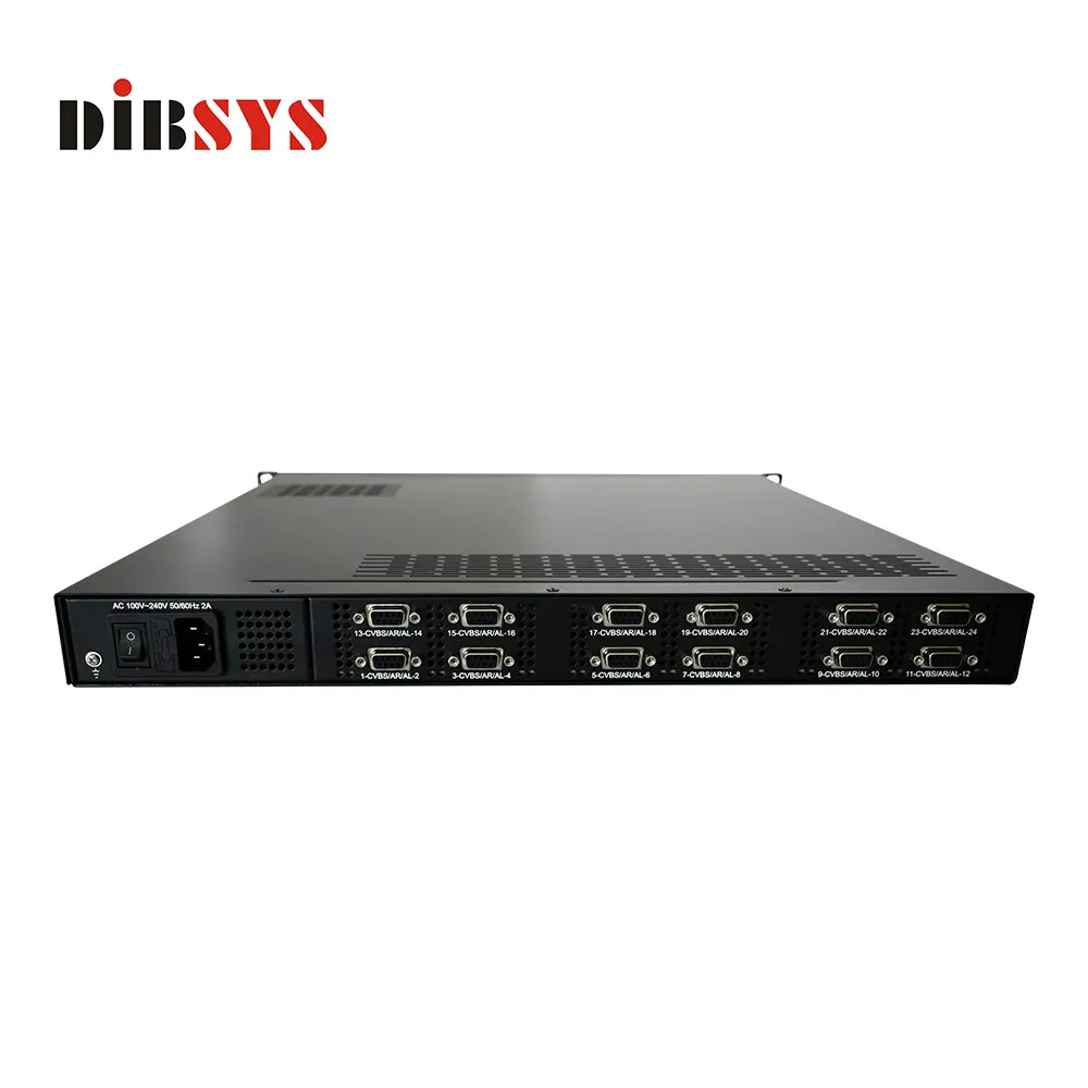 24 канала MPEG-2 AV к IP SD кодировщику