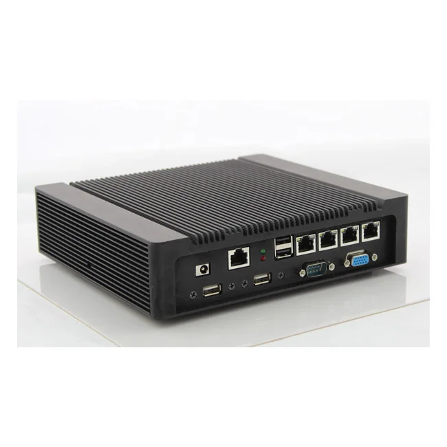 
Fanless Firewall Computer with Celeron 1037U or Atom D525 CPU 