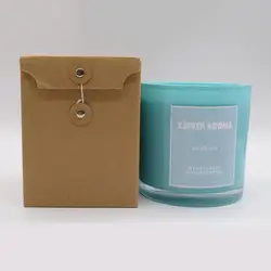 Large size glass jar scented candles Long time Burning  Wood Wick Soy wax  aromatheropy  candle