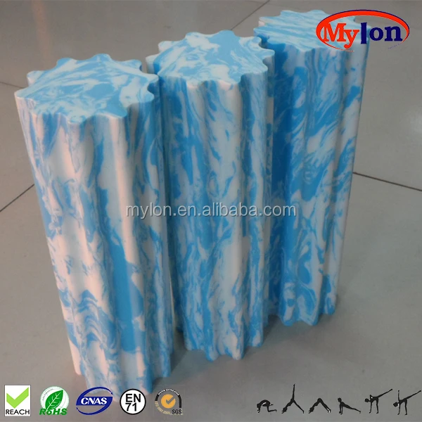 Yoga Pilates Massage Workout Exercise Rehab Physio Gym Therapy Sports Injury Smooth Texture High Density EVA foam roller