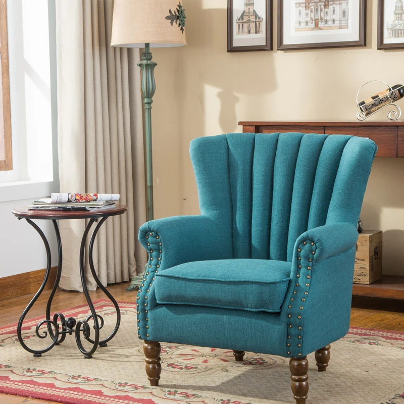 American style villa designs of single seater sofa