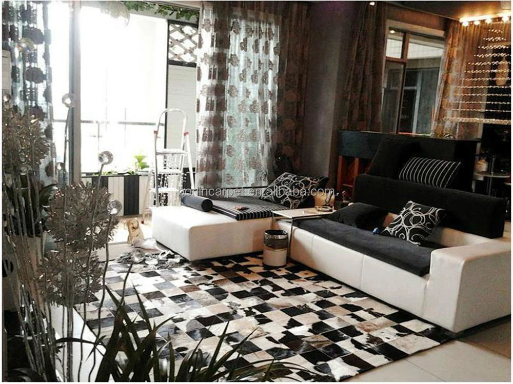 Tibetan Wholesale Cow Hide Large Rugs For Living Room