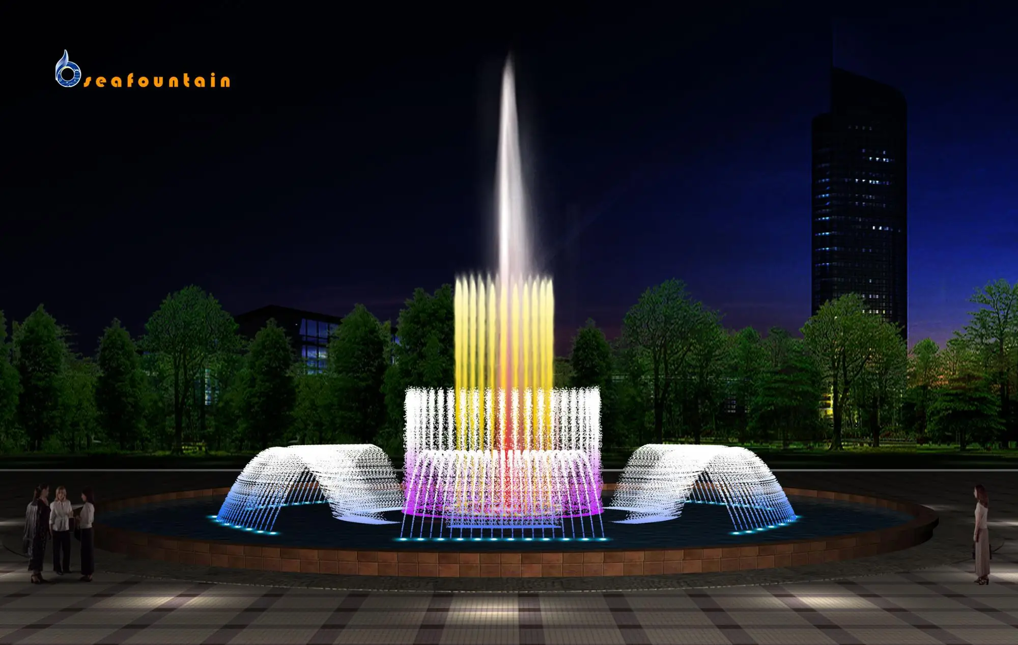 Шкаф управления музыкальным фонтаном система наружным