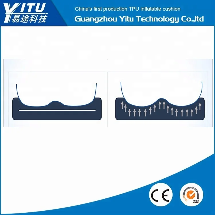 Super comfortable air soft inflatable pillow motorcycle seats cushion