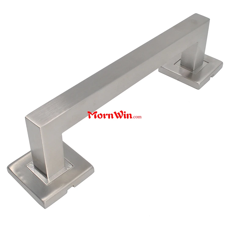 Атласная квадратная поручня из нержавеющей стали для ванной комнаты