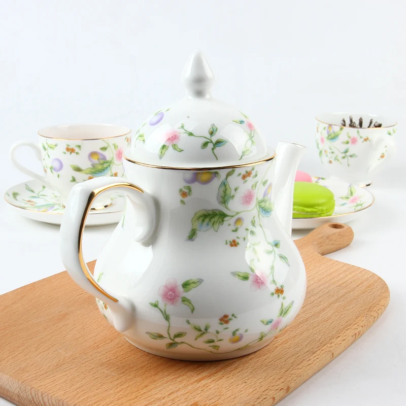 High Quality Elegant Vintage Bone China Turkish Tea Pot