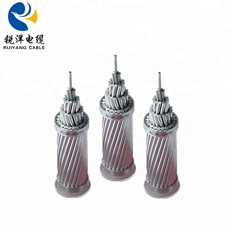 ACSR Cable Steel Core Aluminum Conductor Stranded Wire Used For Overhead