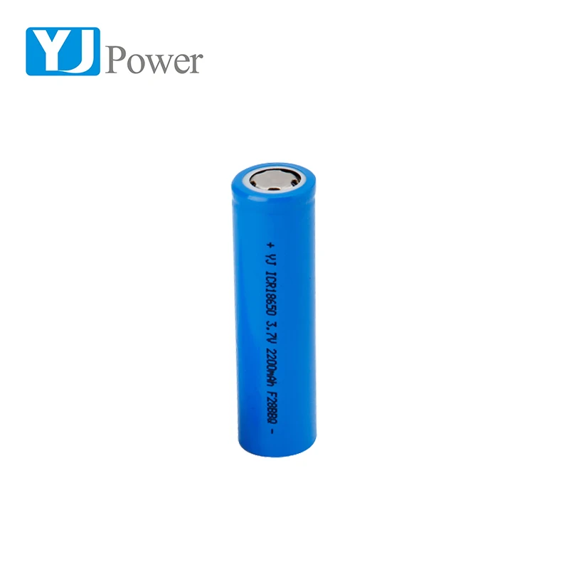 High Power 3.7v  18650 Sanyo Ur18650 Li-ion Battery Customized 500 Times Li-polymer 2200mah YJ