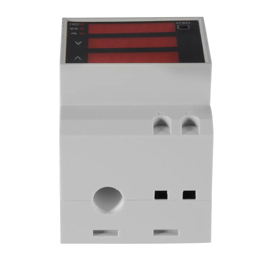 D52-2048 Многофункциональный Амперметр Вольтметр DIN-рейка светодиодный дисплей Вольт-Амперметр активный коэффициент мощности AC 80-300V 0-100.0A BI629