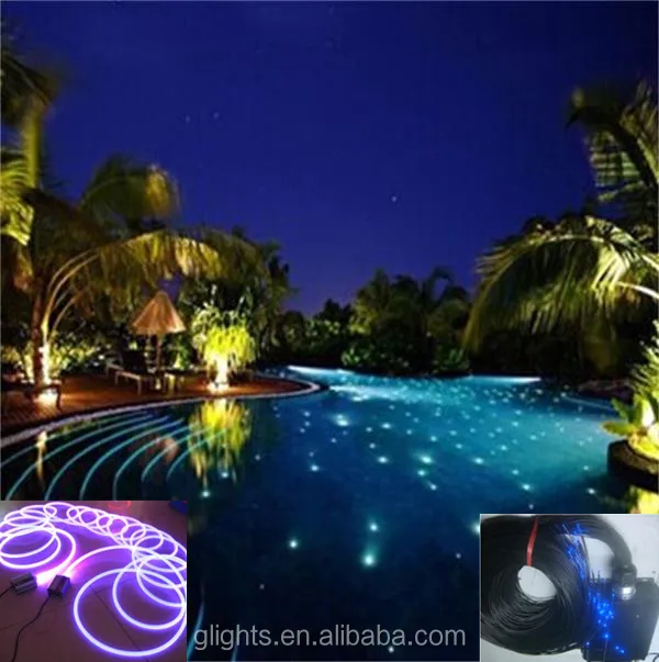 New design wholesale price waterproof pool decoration fiber optic light