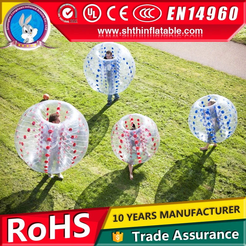factory supply inflatable bumper balloon, body bumper ball for sale