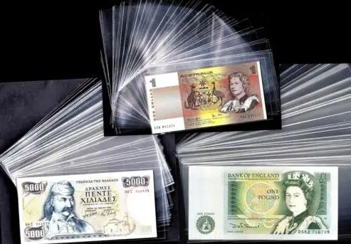 
OEM&OEM PET bank note folding bag collection display transparent 