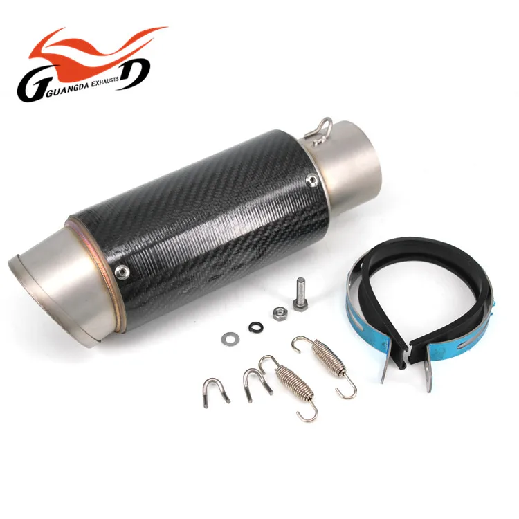 Новый стиль, выхлоп мотоцикла из черного и углеродного волокна