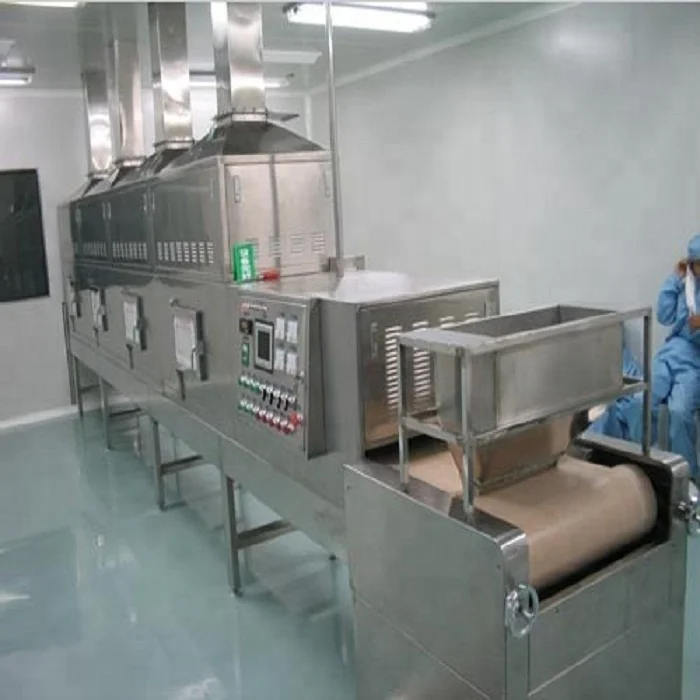 Continuous clay microwave dryer/industrial tunnel type microwave dryer