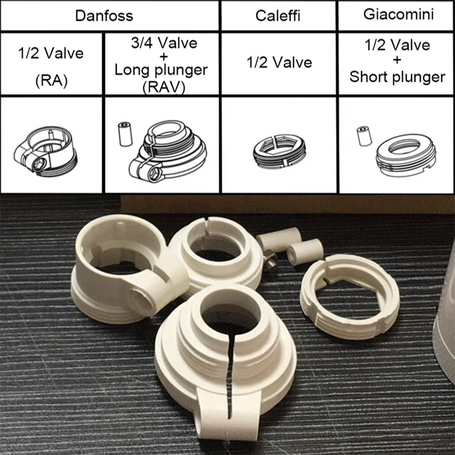 Smart WIFI With RF 433MHz OR 868MHz Programmable Thermostatic Radiator Valve