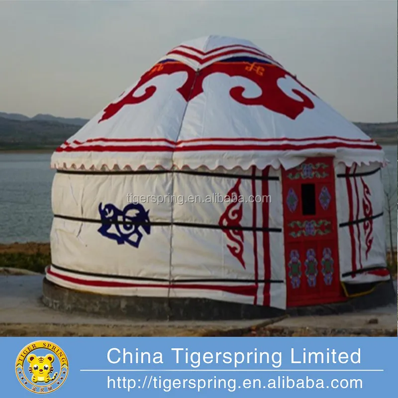 Tent for Camping and Travelling,Luxury frame mongolian yurt tent