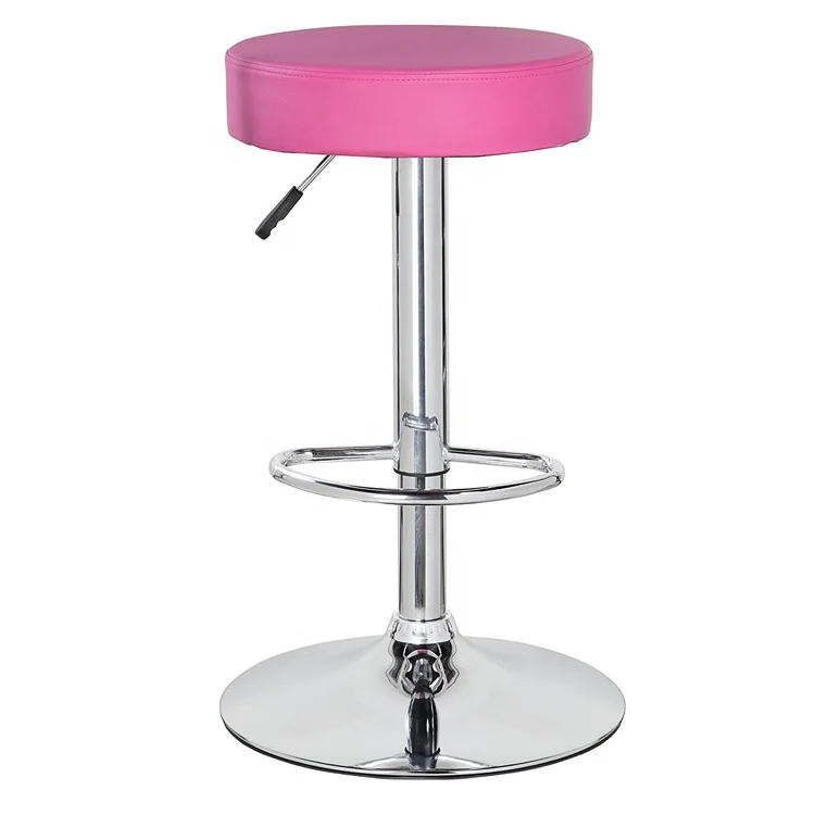 Guyou Modern Furniture Adjustable Leather Club Round Bar Stool Chair