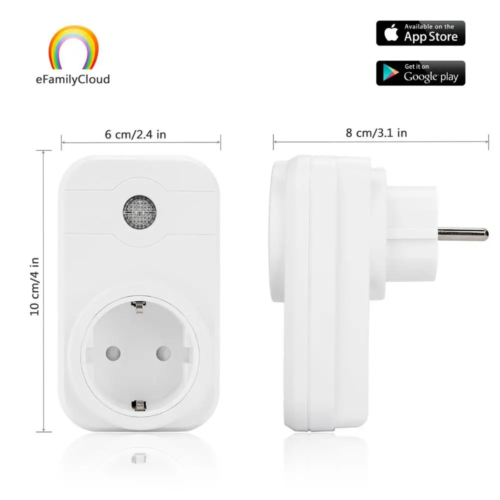 Tuya app wireless outlet smart Wifi socket for Alexa energy monitor smart plug