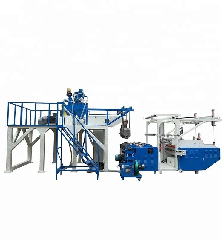 Low cost CPE TPE PE stretch film making machine