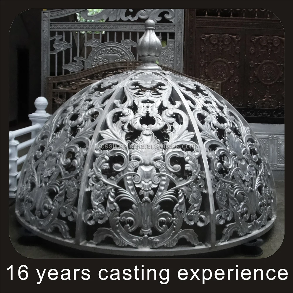 
Wholesaler cast aluminium sliding fence gate main door grill design 