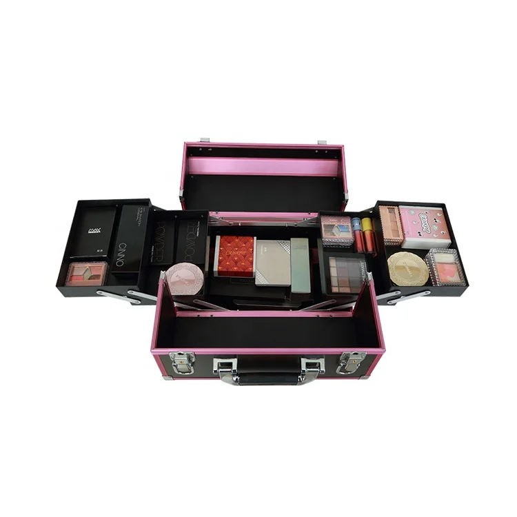 Wholesale professional beautiful travel aluminum makeup case for makeup artist