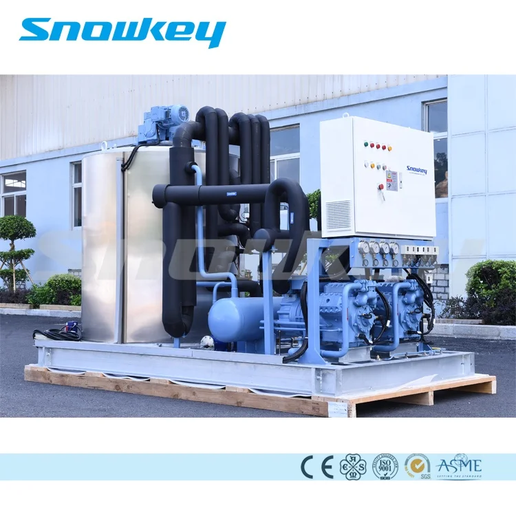 
Snowkey 40 Tons Ice Making Machine Flake Ice Machine for Ice Plant 