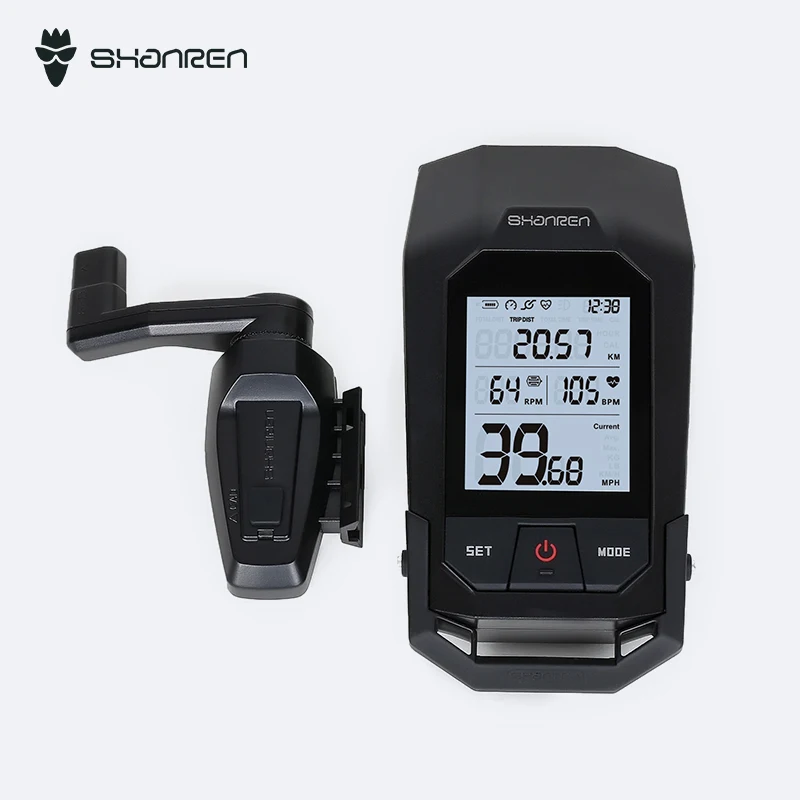 
Shanren Raptor II Pro bike computer with headlight 300lm 