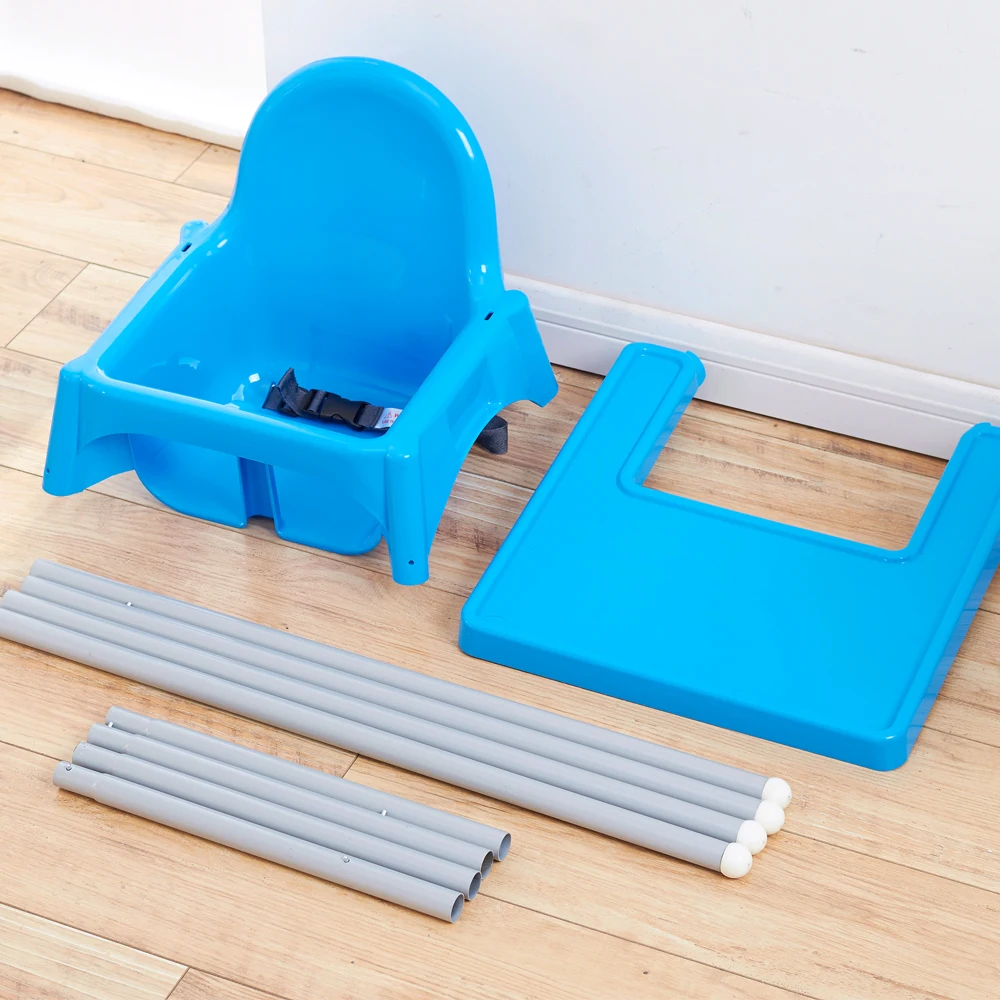 
Easy collapsible plastic high baby chair for restaurant feeding 