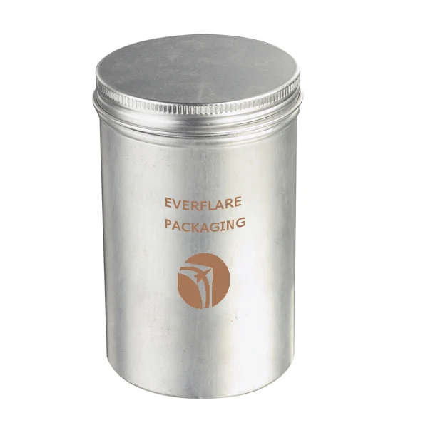 good designed empty recyclable natural aluminum box cream cosmetics spices candy tin cans