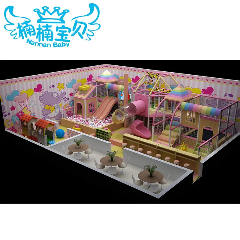 Nannan high quality pirate ship playground equipment for kids indoor toddler soft play set child adventure jungle gym park maze