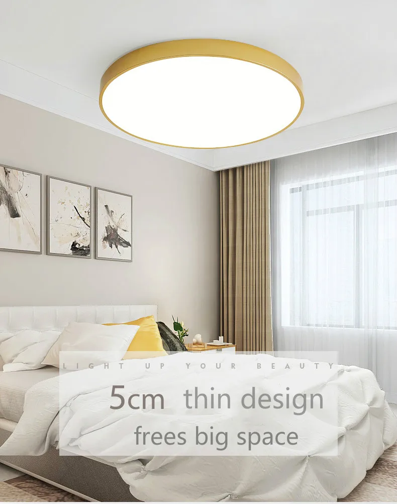 
2021 Wholesale Simple Intelligent Wireless Remote Control house Indoor Decoration light round led ceiling light 