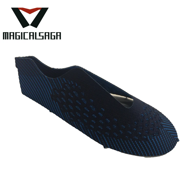 Лидер продаж, вязаные беговые кроссовки, мужская спортивная обувь, верхняя