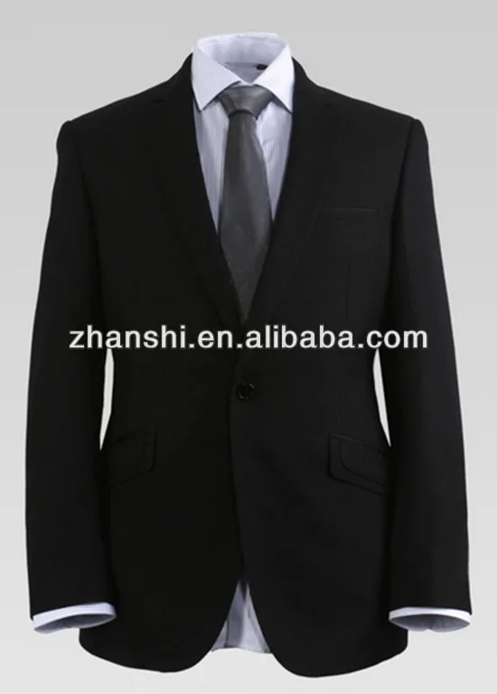Russian style Men Formal Black Business Suit
