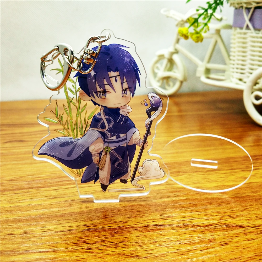 Бесплатный образец двухсторонняя печать CMYK ЧПУ резка пользовательские аниме акриловый брелок производители стенд персонализированный брелок для ключей