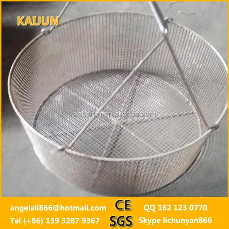 customize stainless steel 304 316 metal wire mesh filter basket /Fried filter cartridges