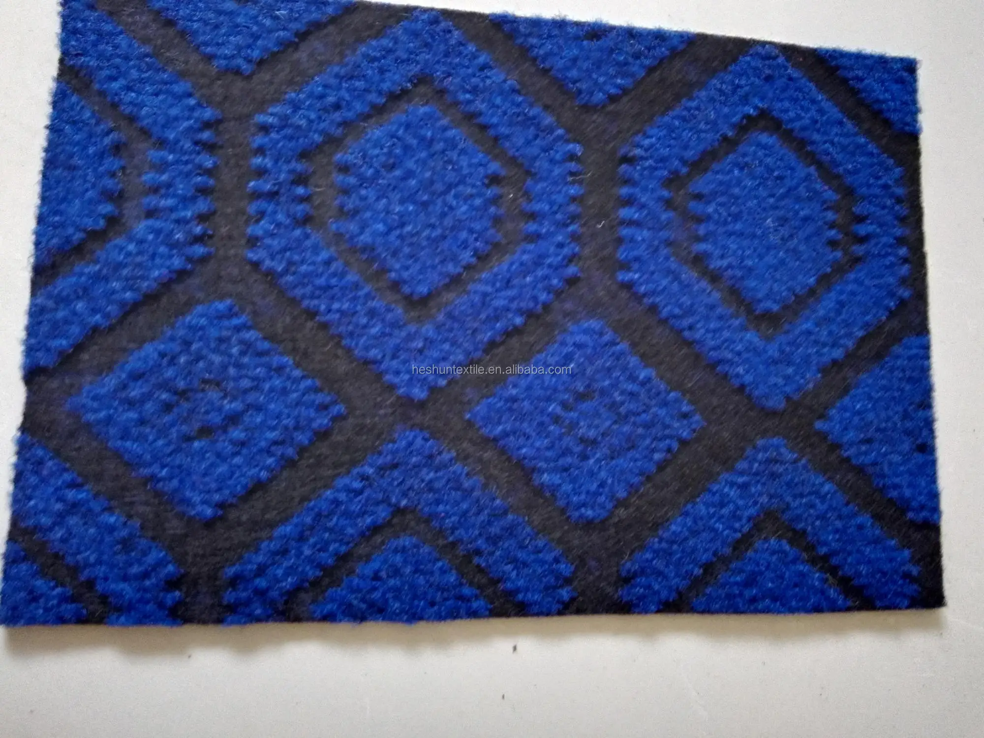 Customized double color jacquard needle punched non woven carpet