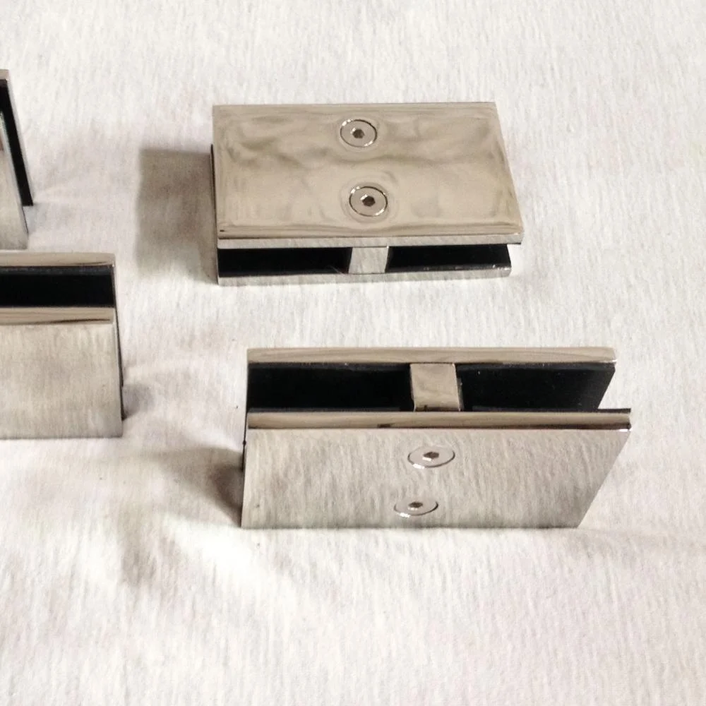 Glass mounting clamp/glass connector/glass to glass connector