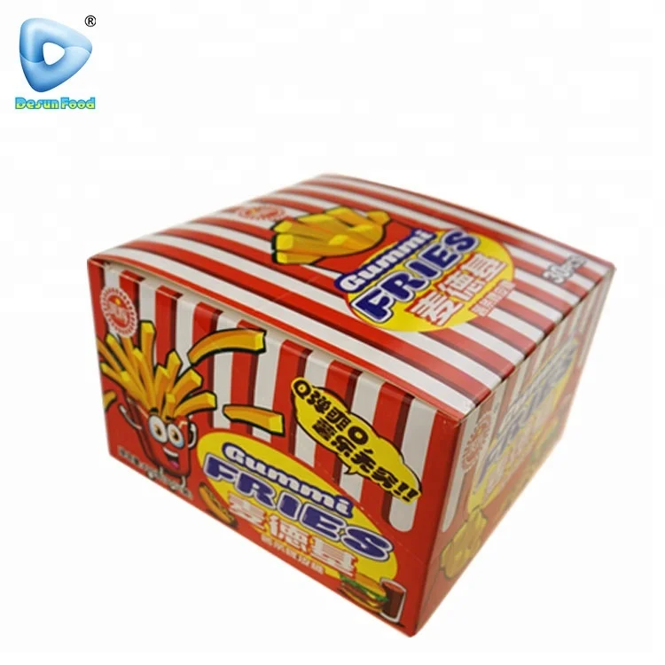 Delicious fries shaped jelly gummy halal candy