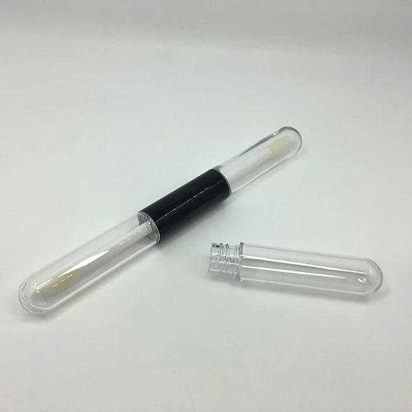 Dual Clear Liquid Lipstick Cosmetic Tubes Double Ended Lip Gloss Container