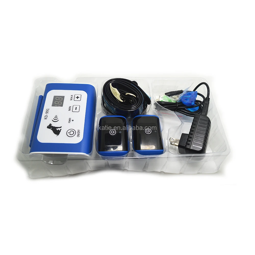 
Dog No Bark Shock Trainer Collar Training Device Wireless Fences with 2 Waterproof Shock Training Receiver Collars 