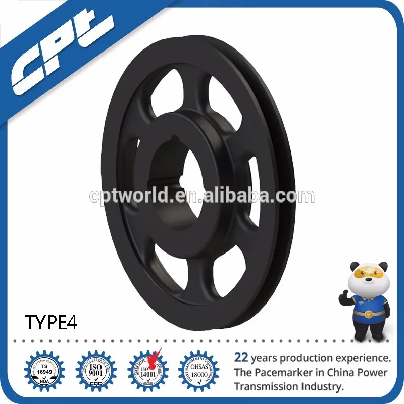 Alibaba Supplier spa cast iron v belt pulley dimensions