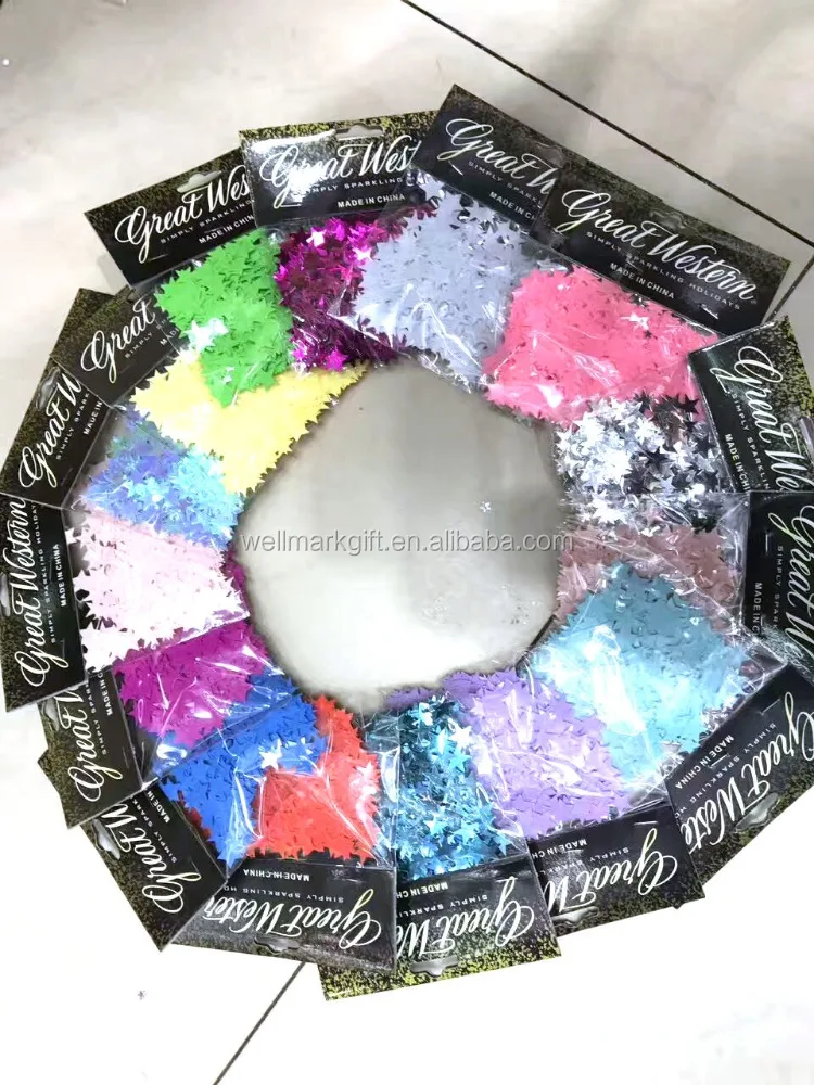 Christmas Festival Holiday Wedding Party Gift Decoration Foil Metallic Glitter PVC Plastic Circle Round Balloon Table  Confetti