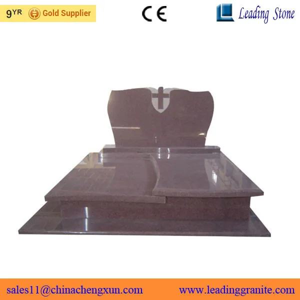 High quality natural granite poland tombstone