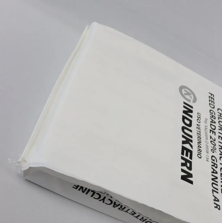 China manufacturer laminated polypropylene white pp woven feed bag,25kg 50kg feed sack, plastic woven feed bag